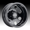 Ultra 002BK Modular Dually Gloss Black Custom Truck Wheels 5